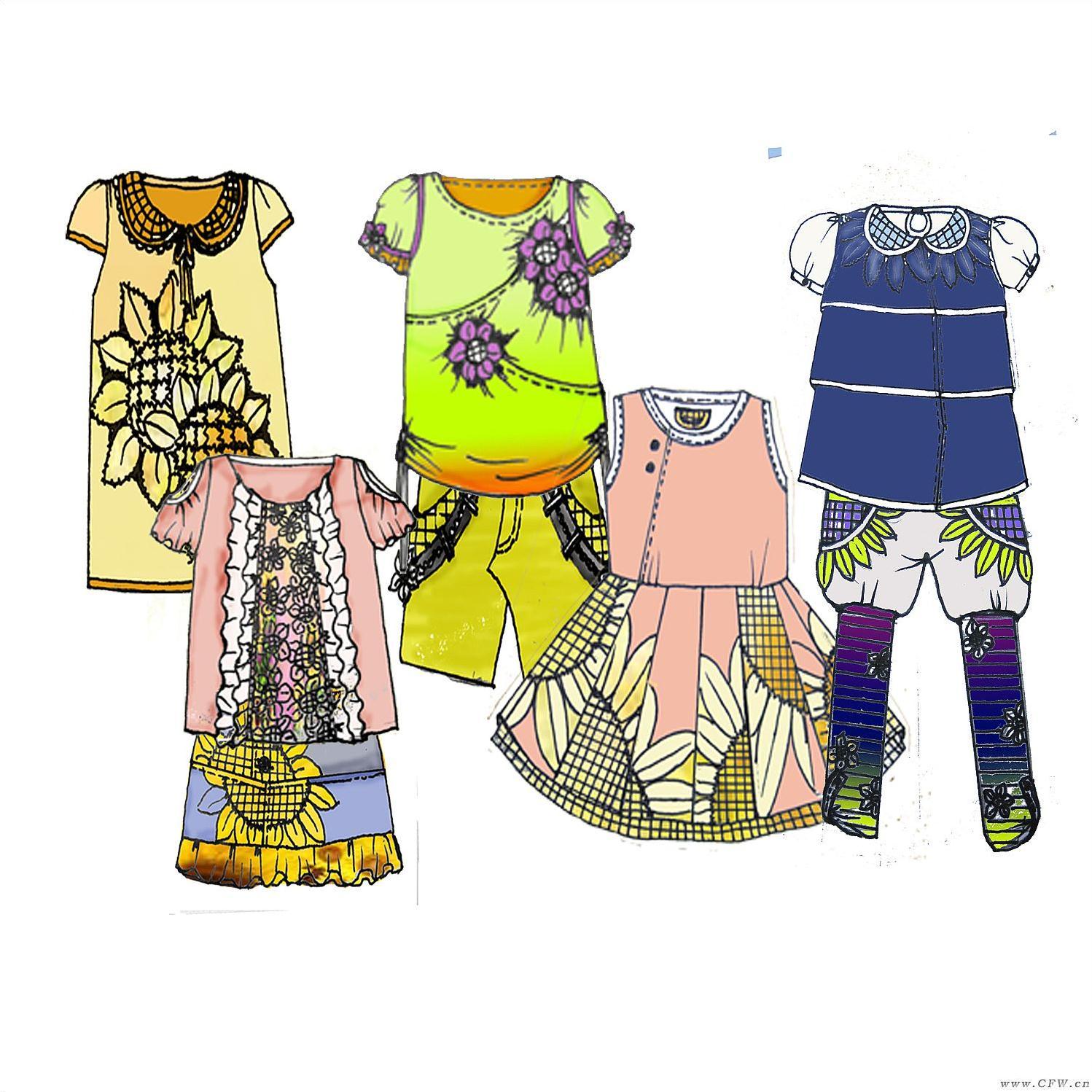童裝設(shè)計作品-童裝設(shè)計款式圖